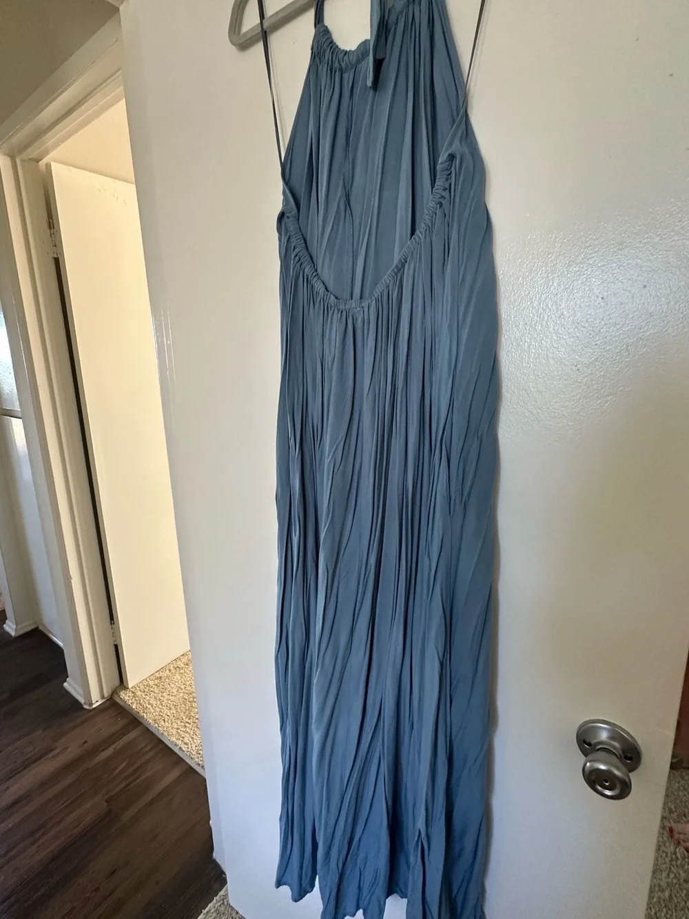 Elan Light Blue Halter Maxi Dress - Size M - Picture 11 of 12